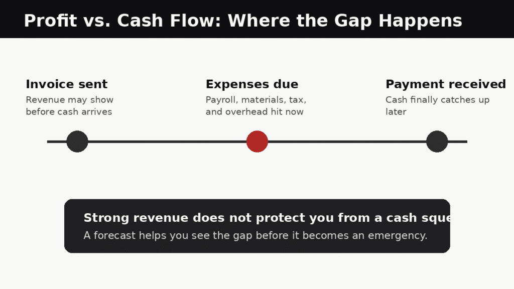 Profit vs Cash Flow Gap